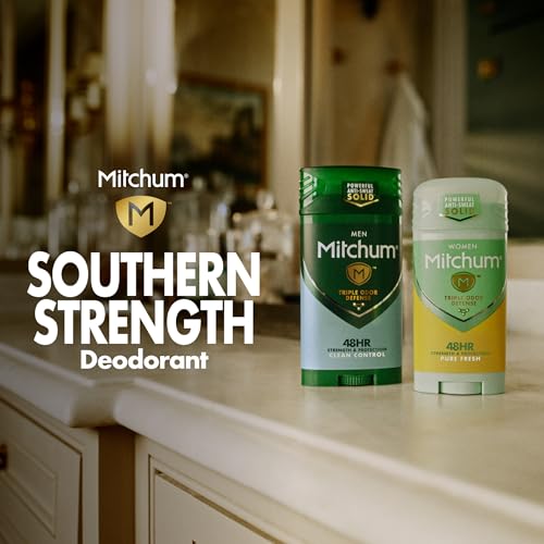 mitchum womens antiperspirant deodorant gel stick shower fresh scent 48hr sweat amp odor protection triple odor defense alcohol-free 34 oz pack of 2