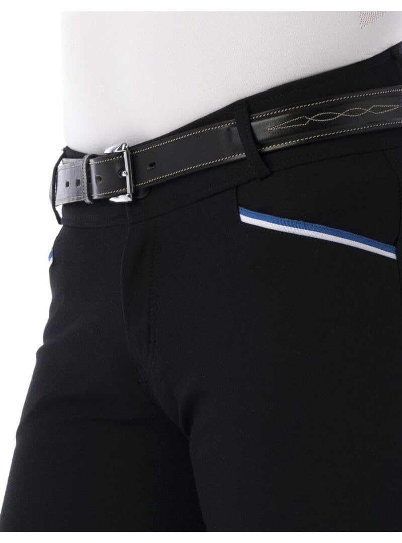 EQUITHEME Pantalon Lars - Homme - Couleurs - Noir, Taille Culottes - 46