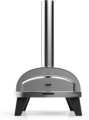 Miniatura 4 de ZiiPa - Horno de pizza Piana, horno compacto para pizza exterior, horno de pizza de pellets, fuego de leña, horno con plato giratorio para cocción