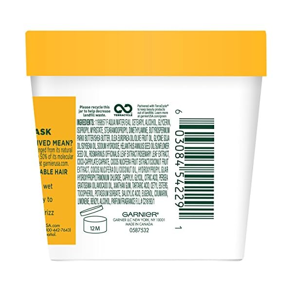 Garnier Fructis Strengthening Treat 1 Minute Hair Mask with Banana Extract, 3.4 Fl Oz (Pack of 1)