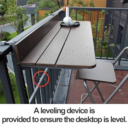 Table suspendue de balcon : la solution pliable contre le manque d'espace