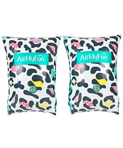 Airmyfun Manguitos Inflables 3-6 Años, Para Piscina Y Playa - Leopardo