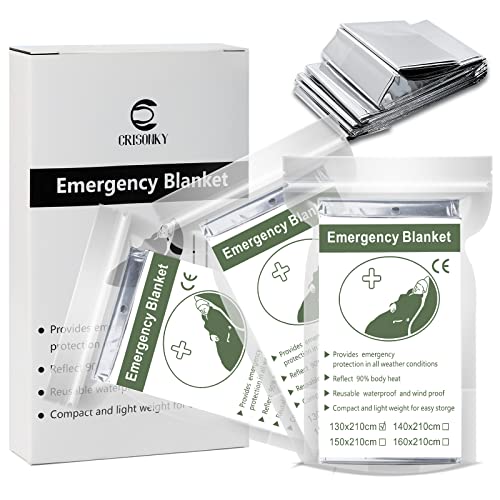 Emergency Mylar Thermal Blankets, Designed for Outdoors, Survival Reflective Thermal First Aid Foil Blanket