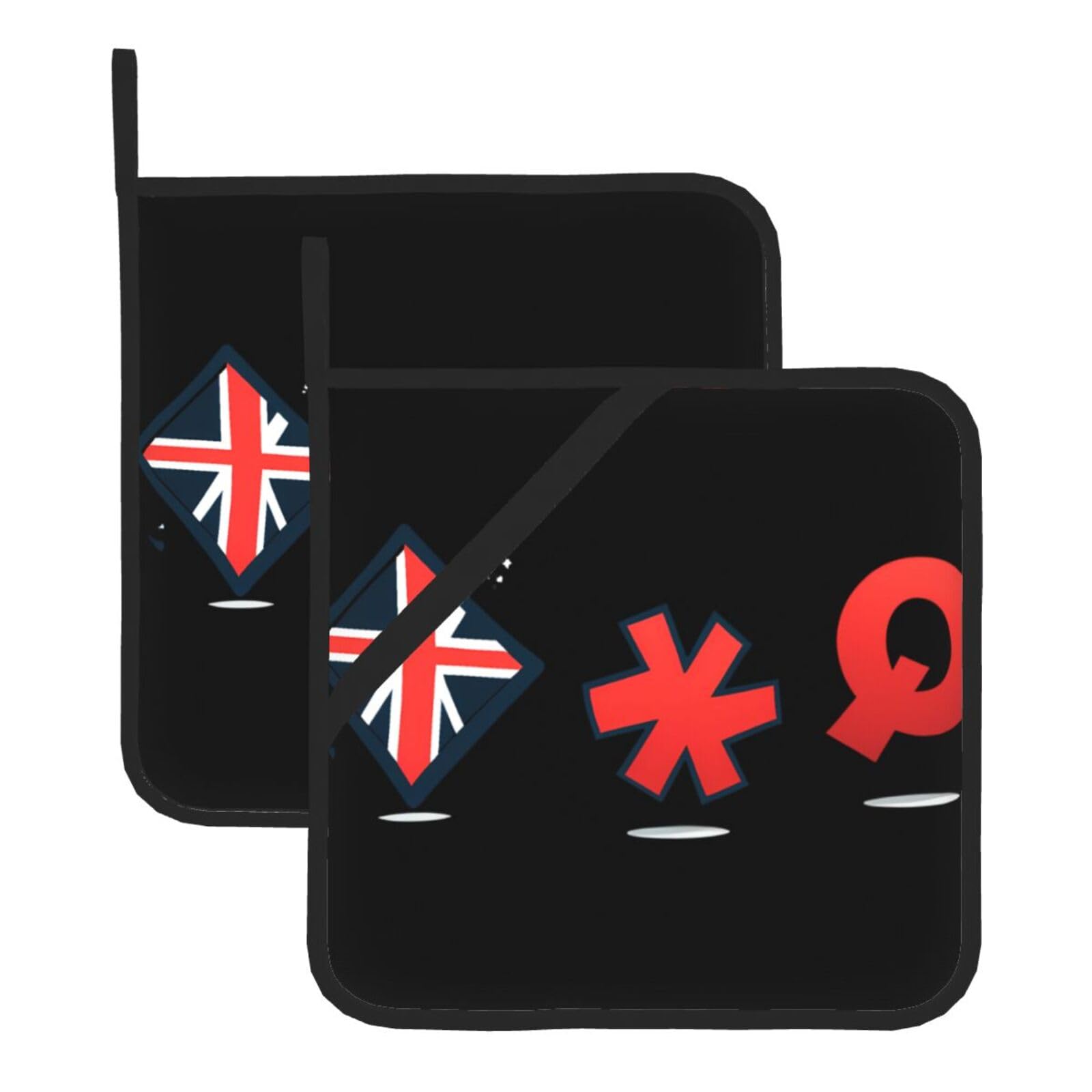 Square Heat-Insulating Pot mat WHJSSF Symbol Pattern Anti-scalding and Heat-Insulating for Kitchen Cleaning and Outdoor Barbecue