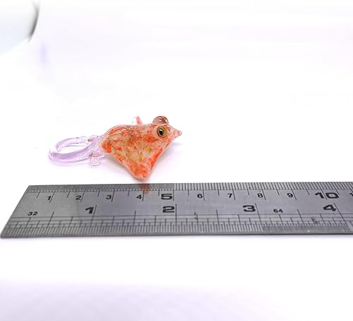 Miniatura 2 de Manta Ray - Figuras pequeñas en miniatura de animales soplados a mano, arte de vidrio soplado a mano, regalo coleccionable para decorar (mármol