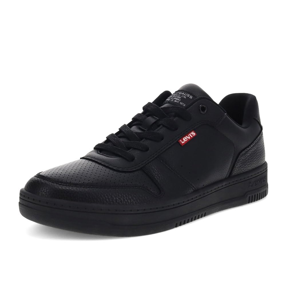 Levi's Mens Drive Lo Synthetic Leather Casual Lace Up Sneaker Shoe