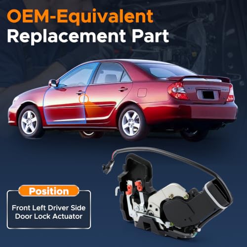 Image of Front Left Driver Door Lock Actuator Compatible with Toyota Camry 1997-2001 | Front Driver Side Door Lock Actuator for Camry 1997 1998 1999 2000 2001 Replaces 69304AA030 69304AA010 6930433030 6930433020