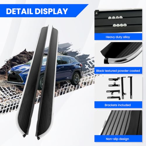 Estribos laterales para Lexus RX350 RX450h 2016-2022 miniatura 4