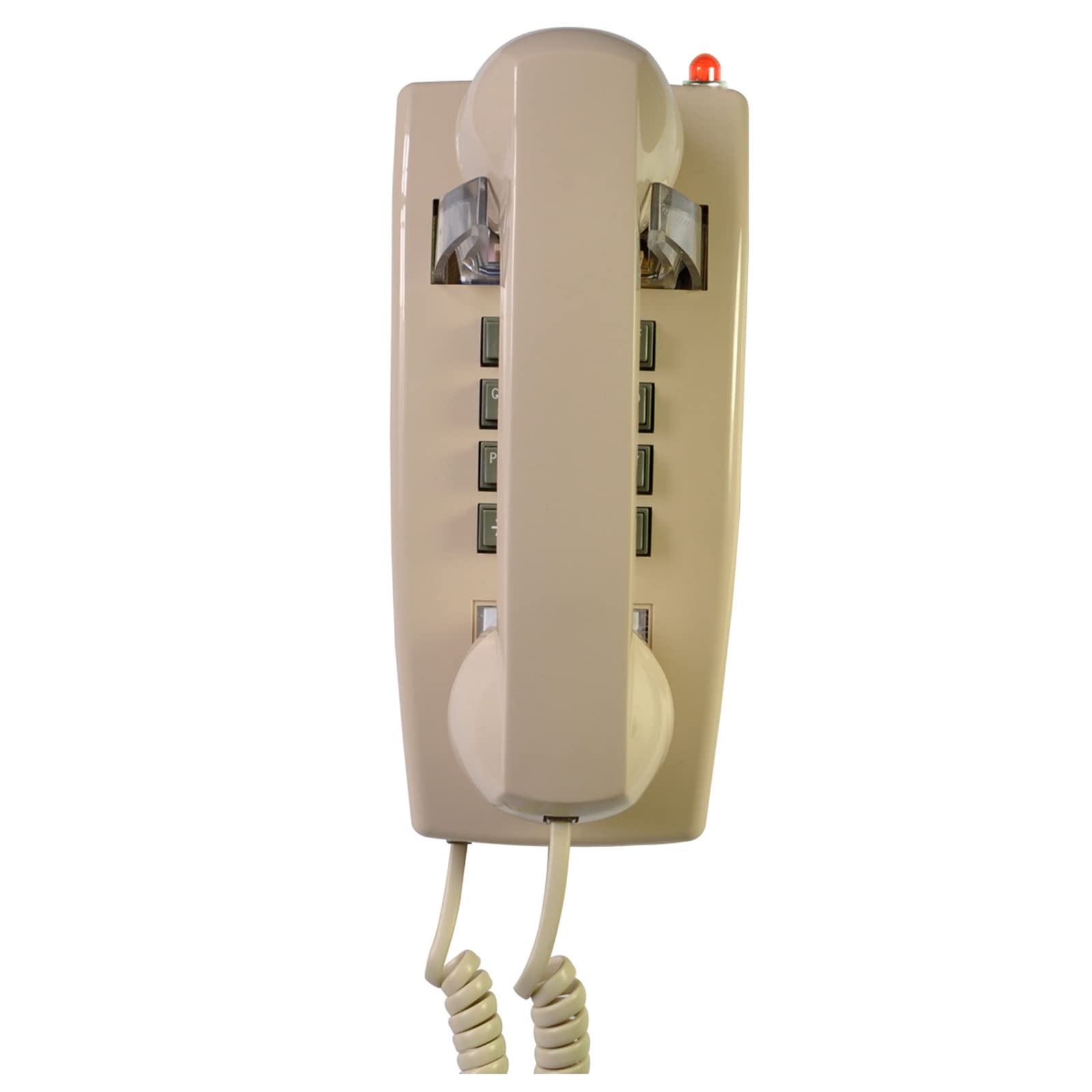 Montaggio a Parete antiquariato Casa Fisso Telefono con Disco combinatore e Campanello Meccanico,Beige