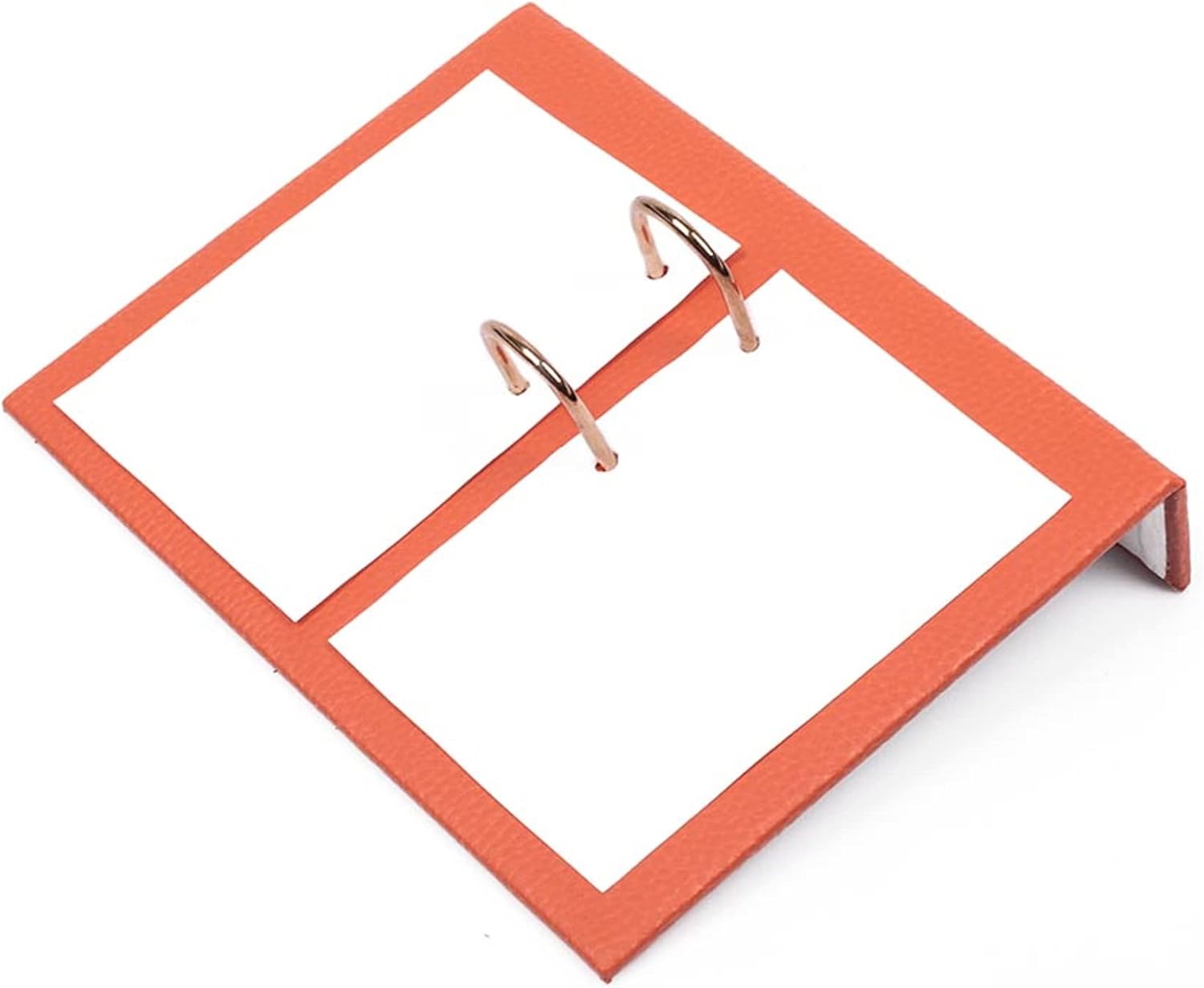 MOOGCO Orange Leather Desk Set - Desk Pad - Note Paper Holder -Pen Holder - Leather Coaster -Desk Accessories-Desk Organizer - Office Desk Accessories - Desktop Storage, Orange (8PCS)