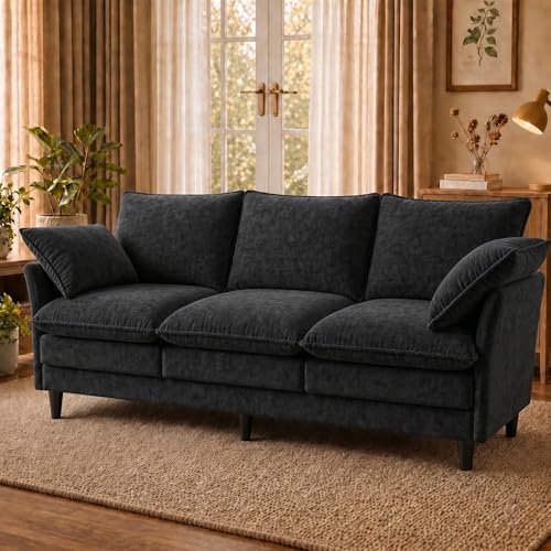 KYJ 69 Inch Small Sofa, 3-Seater Loveseat Couch with Cloud