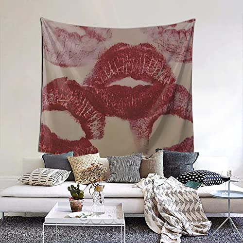 QZLAN Coquette Red Tapestry For Bedroom Wall Hanging Downtown Girl Aesthetic Preppy Room Decor 60