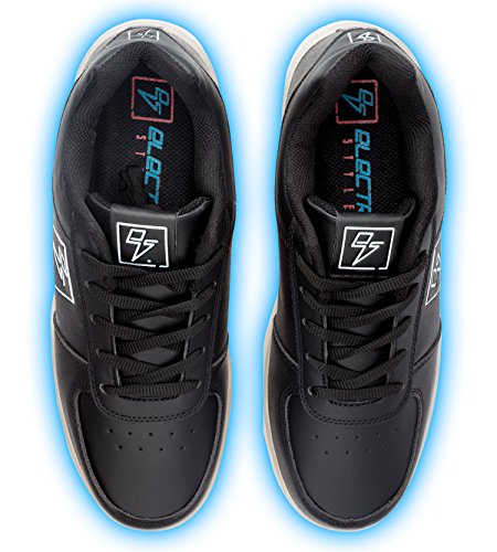 Light Up Shoes - Bolt Low Top, 9 B(M) US Women / 7 D(M) US Men Black4