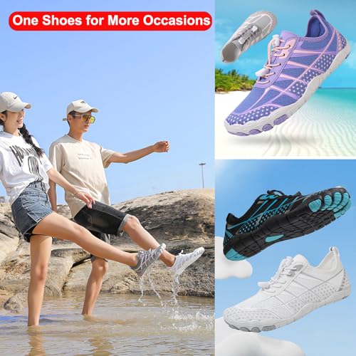 Image of Hike Barefoot Shoes Women Men Pro Water Footwear Wide Toe Box Non-Slip Unisex Athletic Outdoor Running Shoes