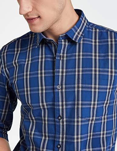 Image of Amazon Brand - Symbol Men's Cotton Checkered Regular Fit Casual Shirt