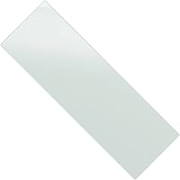 Econoco 8x24 Inch Tempered Glass Floating Shelves, 3/16" Thick Clear Display Pack of 5 - Retail & Home