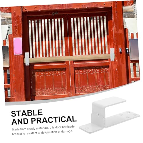 Support de porte coulissante robuste avec barre de sécurité sans perçage pour grange