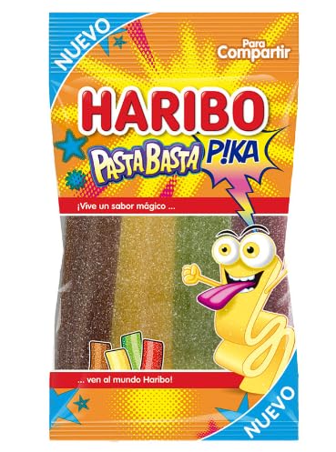 PASTA BASTA PICA 160 g – bonbons type polines acidulés, goût fruité, texture tendre, lot de 16 unités, idéal enfants et moments gourmands