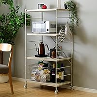 Amazon｜山善(YAMAZEN) ラック (キャスター付き) 【全体耐荷重