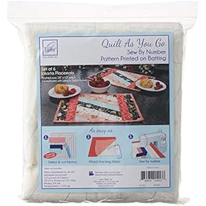 June Tailor Home Décor Series Quilt As You Go Placemats (6) (C) -Jakarta