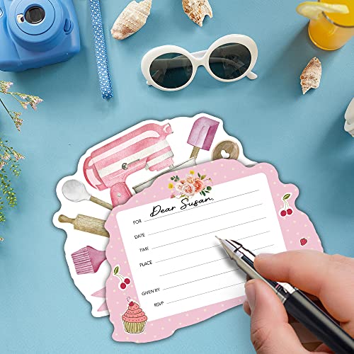 Rzhv 15 Pack Rainbow Unicorn Swim Ring Shaped Fill-In Invitations Cards With Envelopes For Boys & Girls Adults, Funny Birthday Outdoor Inflatable Celebration Swimming Summer Pool Holiday Party #TOP3