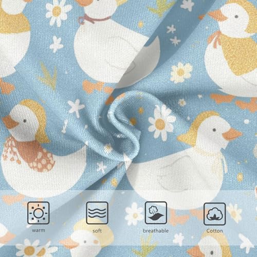 White Ducks Girls' Underwear Cotton Wearing Bonnets Girls Briefs Soft Toddler Underwear 2T3