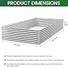 CATMANOR 3 Pack Corrugated Galvanized Steel Raised Garden Bed Outdoor, Metal Above Ground Garden Bed for Vegetables and Flowers, Rectangle Raised Beds for Gardening-36x18 inch #1