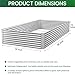CATMANOR 3 Pack Galvanized Raised Garden Bed Outdoor,Metal Garden Bed for Vegetables,Above Ground Garden Box for Flower,Steel Raised Beds for Gardening-36x18 inch