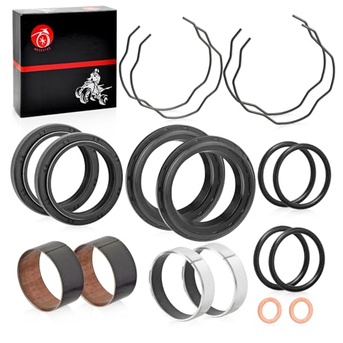 Image of Fork Bushing Dust Oil Seals Kit For Yamaha V-Star 650 950 1100 1300 XVS650 XVS950 XVS1100 XVS1300 MT07 FZ07 XSR 700