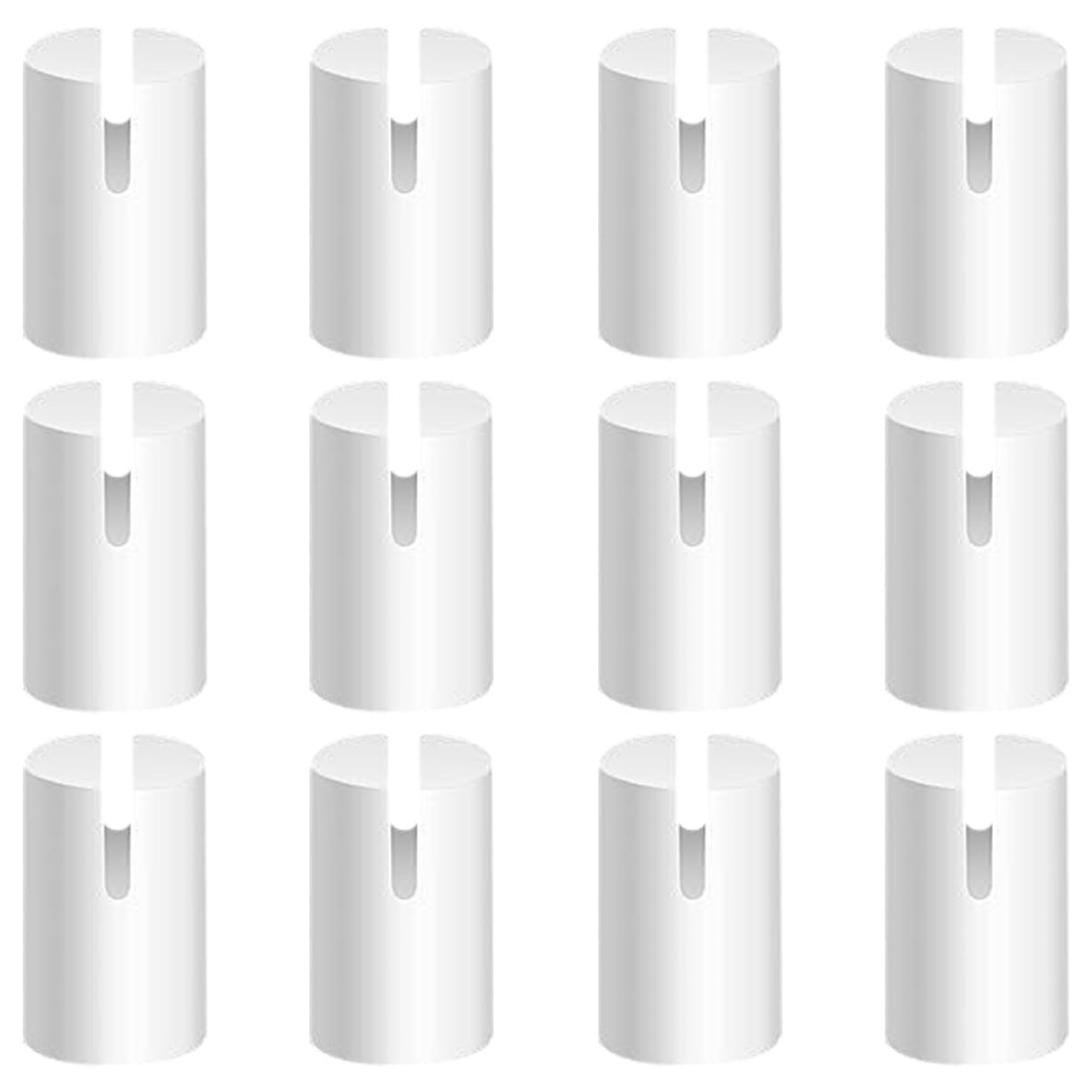 BESPORTBLE 12pcs Cattle Bone Banjo String Nuts Replacement for String Banjos Durable Slotted Nut Music Accessories Tone Easy Maintenance Performance