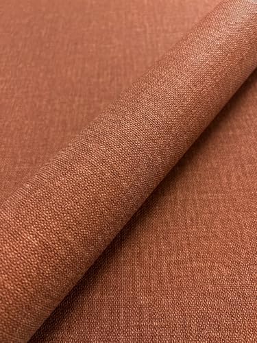 Newroom Carta da Parati Marrone Vinile Effetto Lino - Moderna Tinta Unita Struttura Tessile per Soggiorno Camera da Letto