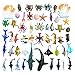 DOITEM 54 Pack Surtido Mini Vinilo Plástico Ocean Sea Animal Figuras Juego de Juguete, Realista Under The Sea Life Figura Regalo de baño para niños Educativos Niños Fiesta Cake Cupcake Topper