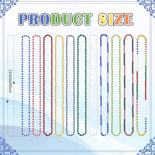 11 Pcs Santeria Bead Necklace Set Eleke Collar De Santeria Elegua Unisex Stretch Necklace Orula Eleggua Shango Oya2