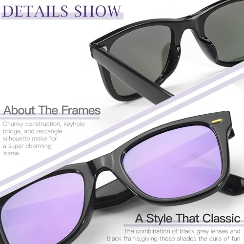 Image of SIPHEW Polarized Sunglasses for Women & Men - UV400 Mirrored Eyewear | Designer Unisex Fashion Sun Glasses w /Medium Fit,Suitable for Any Face Shape,Beach,Everyday Wear