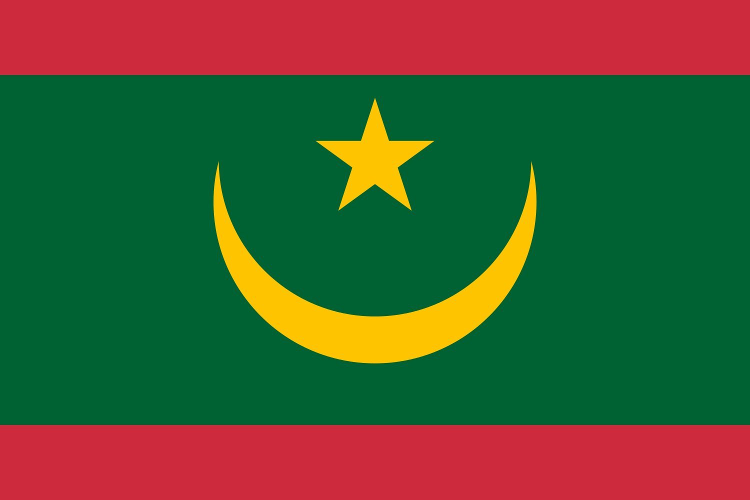 Drapeau Mauritanie portrait 3.5m² grand format résistant au vent extérieur