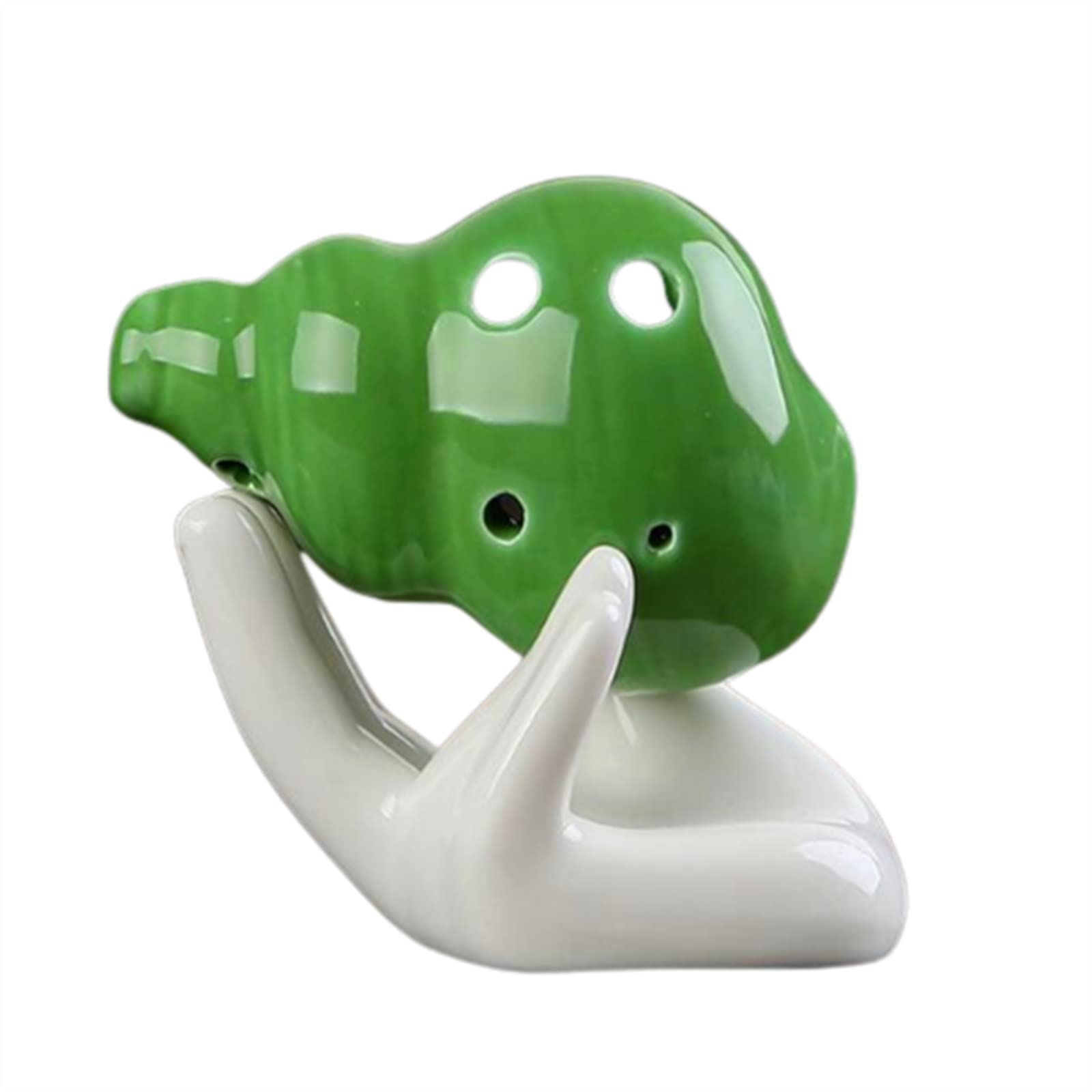 Anfänger Ocarina 6-Loch-Ocarina Mini-Keramik-Ocarina 5 Farben Handgefertigtes Farbglasur-Ocarina-Musikinstrument Ocarina Musikinstrument (Color : 01)