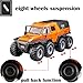 Toy Pickup Truck Model 1/24 Orange Alloy Collectibles Die-cast Vehicles with Sound and Light