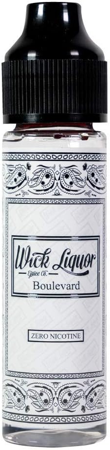 Wick Liquor E-juice | Boulevard | 50ml E Liquids E Liquid 50ml bottles | Vape Juice Vape Liquid 0mg Vape juice E Cigarette Liquid No Nicotine | Big Block