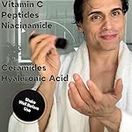 Titan MAX Anti-Aging Peptides Serum for Face – Ultra Potency Mens Peptide Serum Moisturizer – Mens Skin Care – Men, Dark Spots, Wrinkles, Fine Lines – Peptides, 10% Niacinamide, HA –Unscented - Image 4