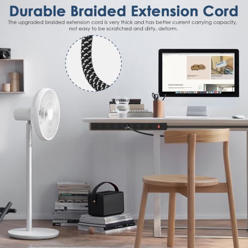 8 Outlet Metal Power Strip with Switch 1200J 10FT 14AWG Braided Cord by ANNQUAN - Used condition - Image 5