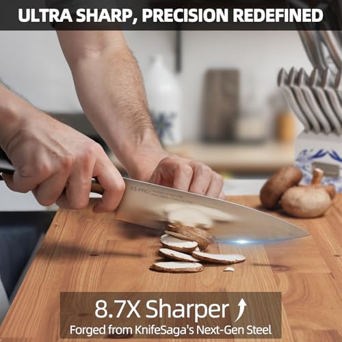 Phantom Iris X5 Knife Block Set - 15pcs High Carbon Stainless Steel
