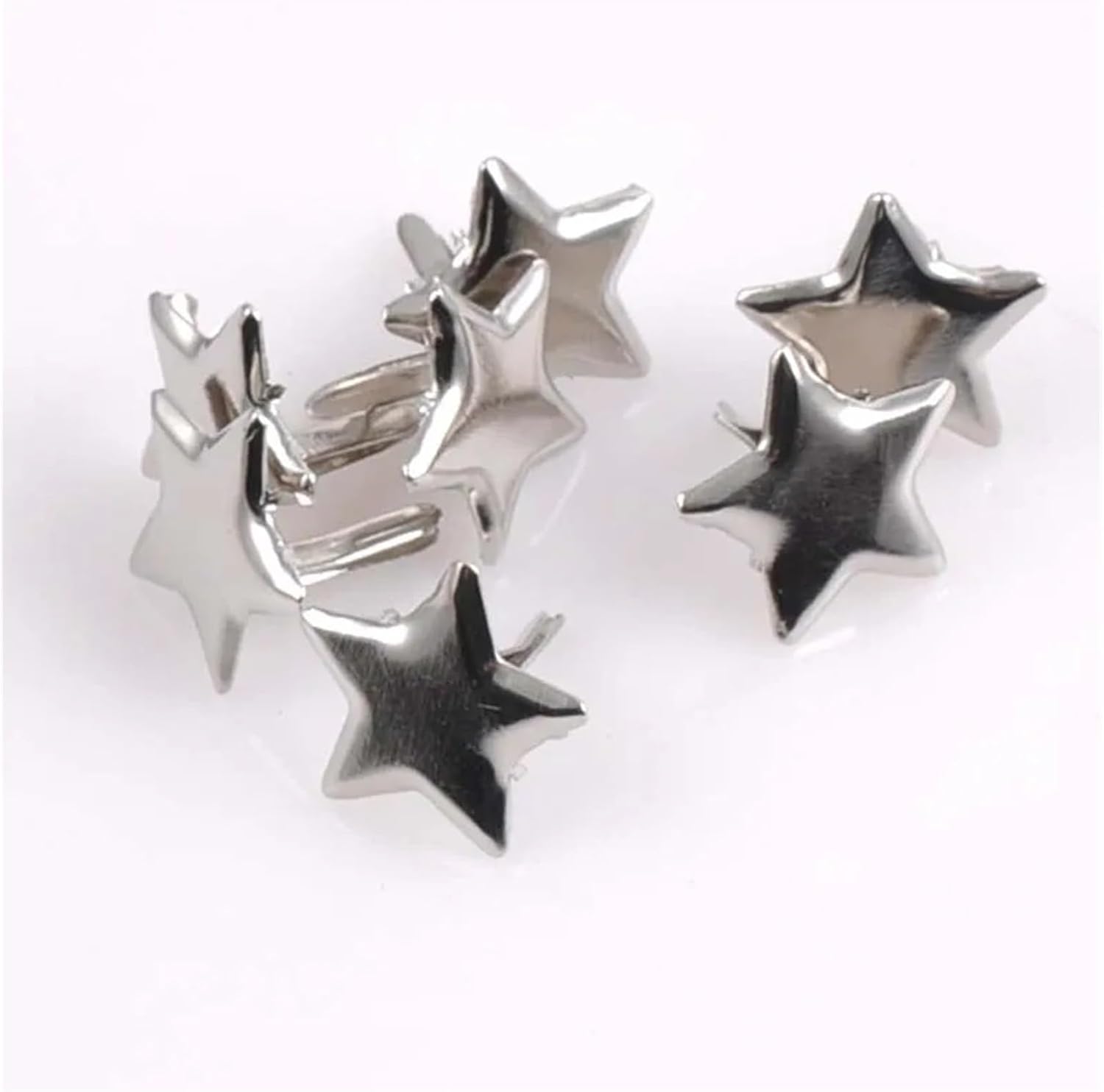 100PCs Mixed Pastel Star Brads Scrapbooking Embellishment Fasteners