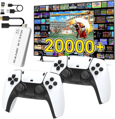 Image of HDMI 4K Wireless TV Game Console Stick 4K，Retro Game Stick with Built-in 9+ Emulators, 20,000+ Games, 4k Hdmi Output & 2.4GHz Wireless Controller, Retro... (Standard Edition)