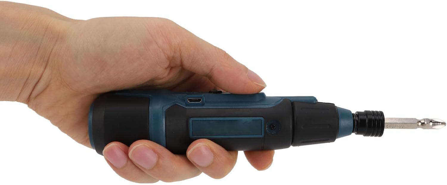 3.6V Electric Screwdriver with Flashlight, Portable Lithium Battery Powered Rotary Screwdriver and 10 - Piece Bit Set - Fast Charging, High Speed 200r / min, Compact Tool for Hom