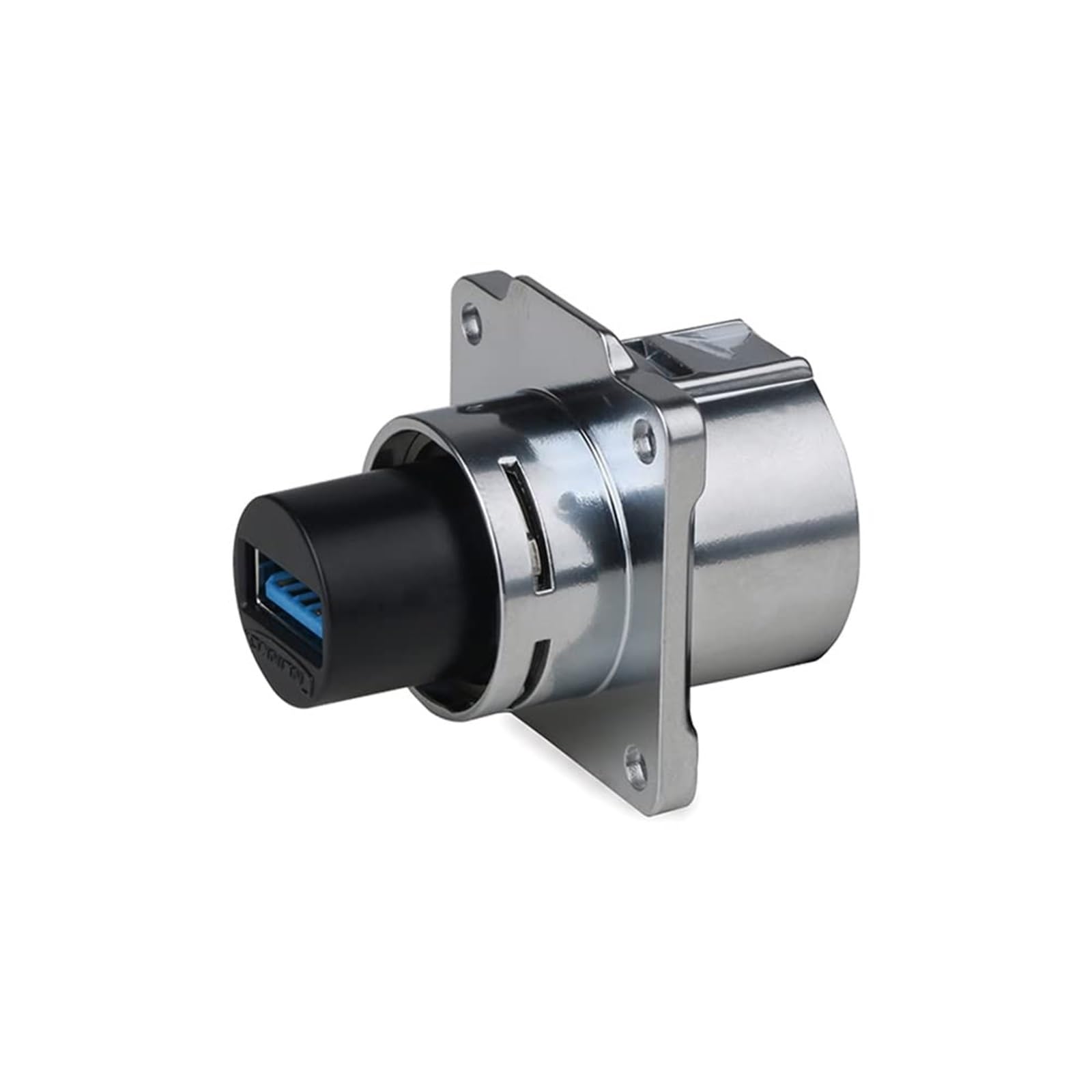 1 Conector USB M24 Resistente al Agua IP67, Conectores Hembra LP24 USB 2.0 y USB 3.0, Conector de Carga rápida for automoción, Uso marítimo y Exteriores.(Socket F(2.0))