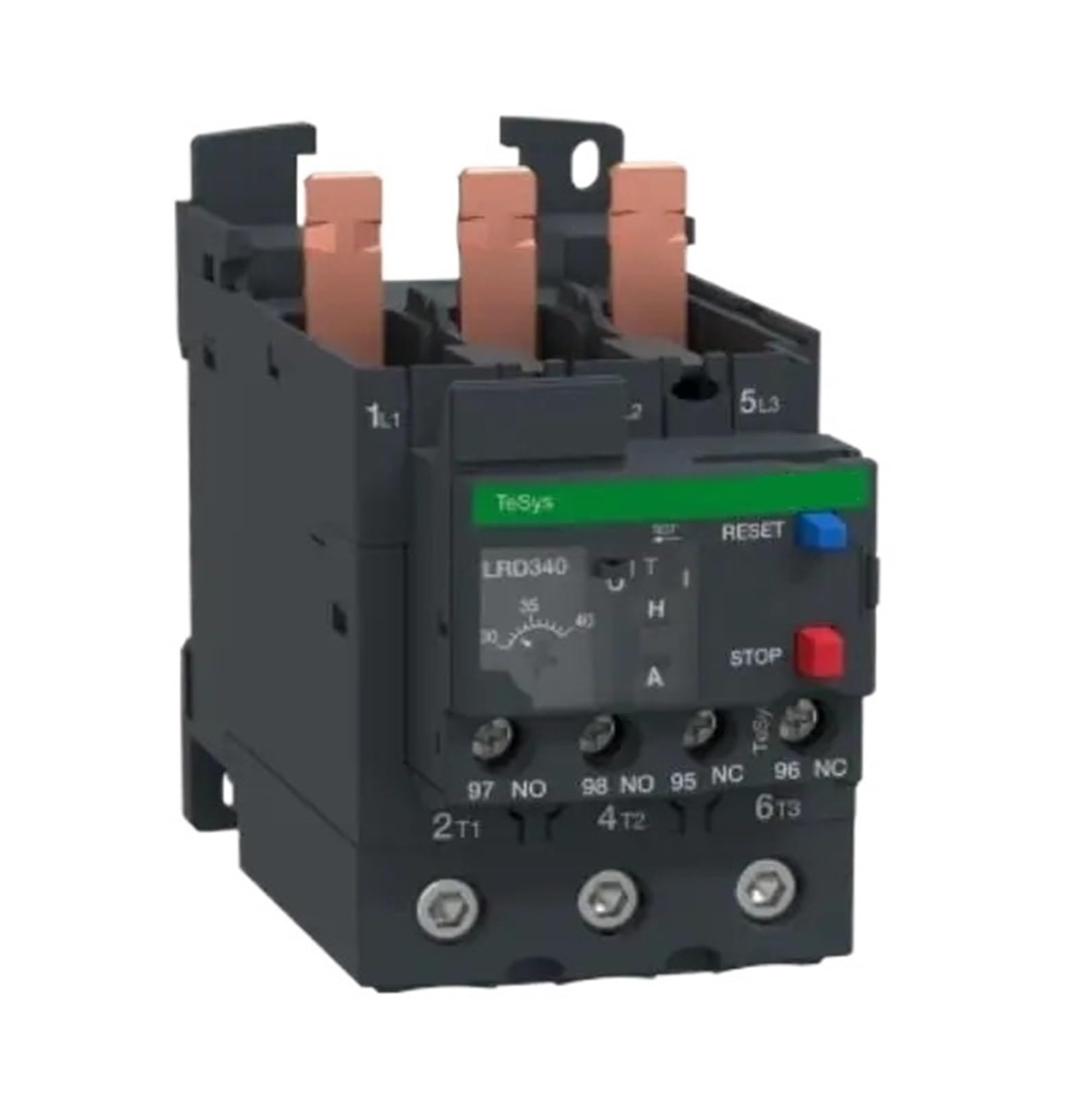 Relais de surcharge LRD340 30-40 A classe 10A pour protection moteur thermique LRD340C
