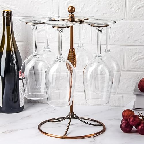 Image of Premium Wine Glasses 450ml, Set of 6 Long Wine, Burgundy Clear Glasses with Stem for Wedding Anniversary, Birthday, Gift (RKT-02, Set of 6)