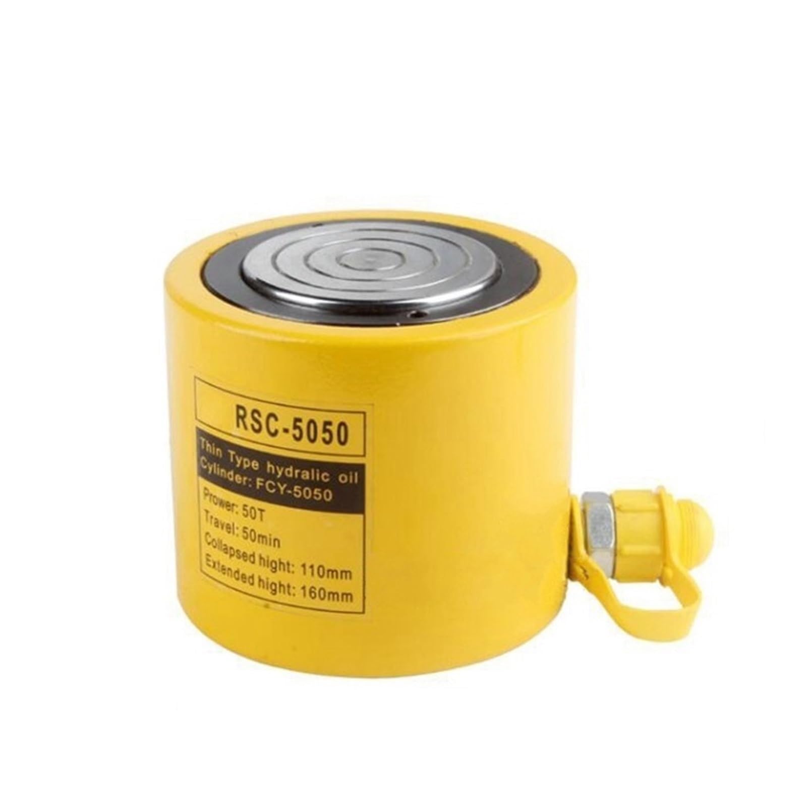 CLEUFWKO Low Height Hydraulic Cylinder RSC-5050 Hydraulic Jack with tonnage of 50T, work travel of 50mm