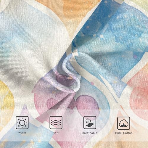 KLL Mermaid Scales Watercolor Fish Baby Boys Pure Cotton Nighttime Underwear Breathable Children Undies3