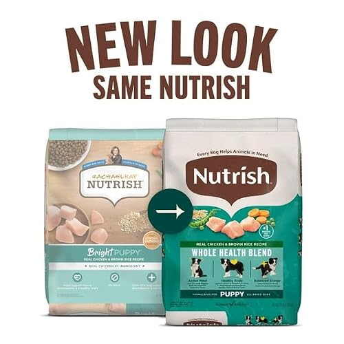Bright Puppy Natural Dry Dog Food, Real Chicken & Brown Rice Recipe, 6lbs, Natural Food for Puppies with Added Vitamins and Minerals - Thumbnail 6